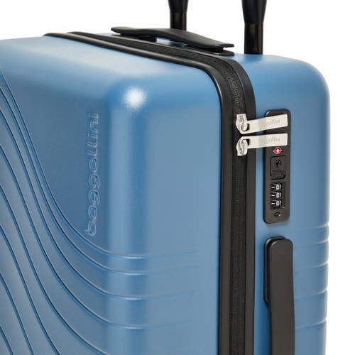 Baggallini Set Wave 22 In. Wheel Hardside Carry-on Suitcase In Mist Hardside