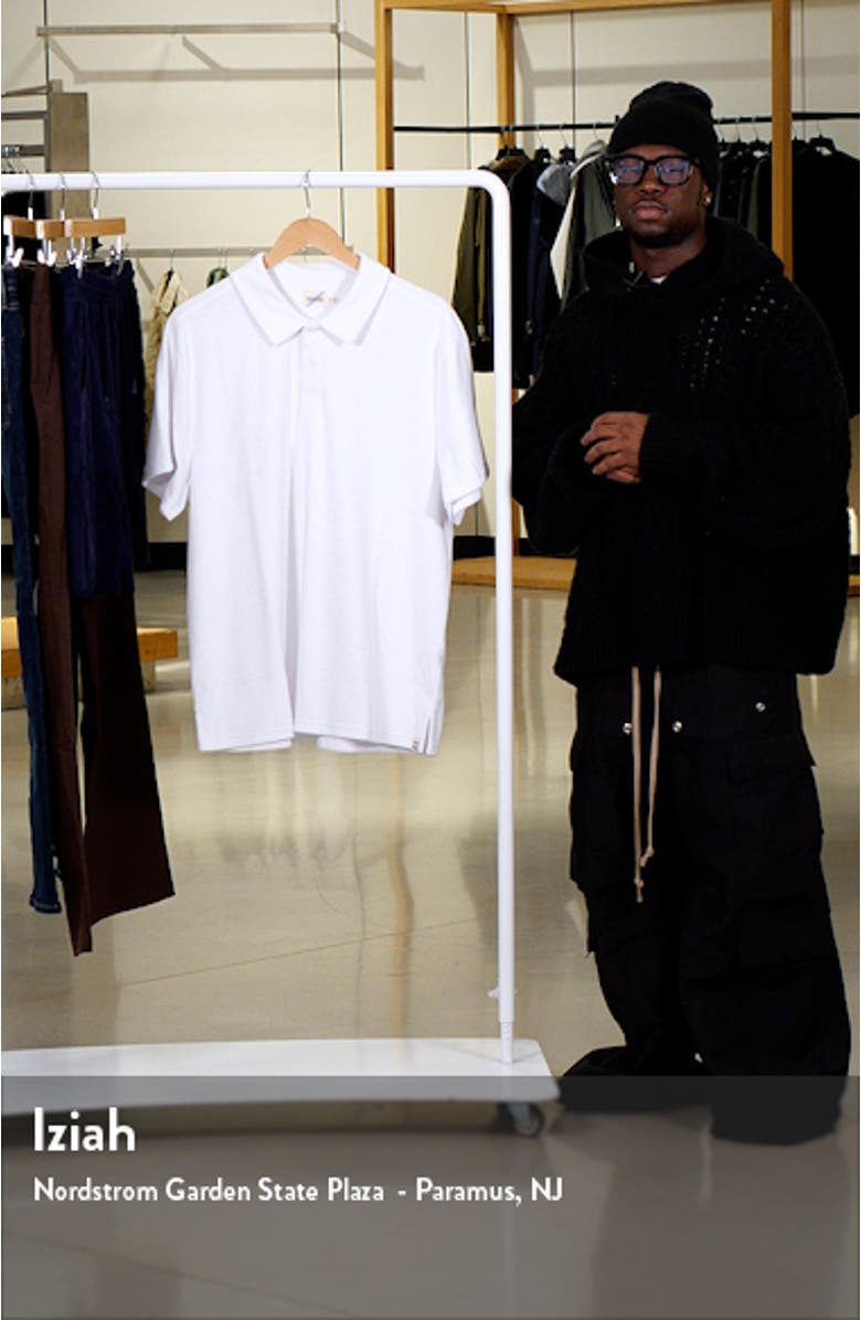 Organic Cotton Blend Terry Polo Shirt, sales video thumbnail