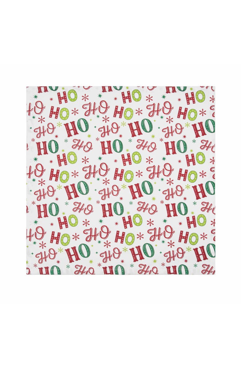 C&F Home Ho Ho Ho Napkins Set of 6, Alternate, color, Red