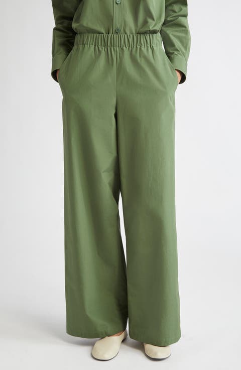 Riverside Elastic Waist Wide Leg Pants