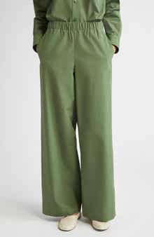 Lafayette 148 New York Riverside Elastic Waist Wide Leg Pants