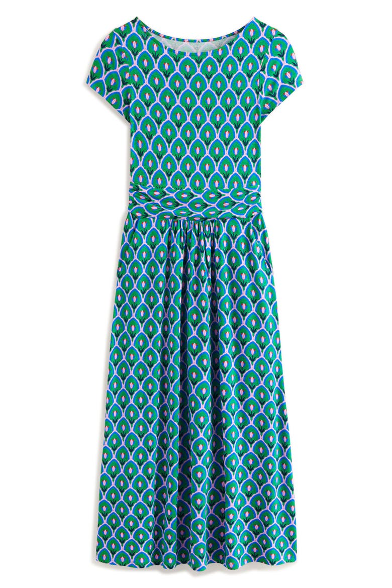 boden amelie print jersey dress Tulip Midi (Women) GPBColour