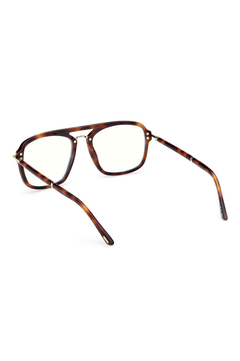 54mm Navigator Blue Light Blocking Glasses, Alternate, color, CLASSIC HAVANA YELLOW GOLD