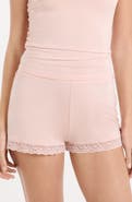 Etam Kitty Lace Trim Shorts