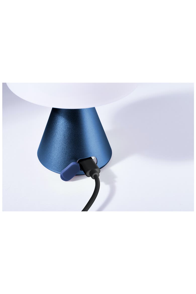 Mina Medium LED Light, Alternate, color, DARK BLUE ALUMINUM