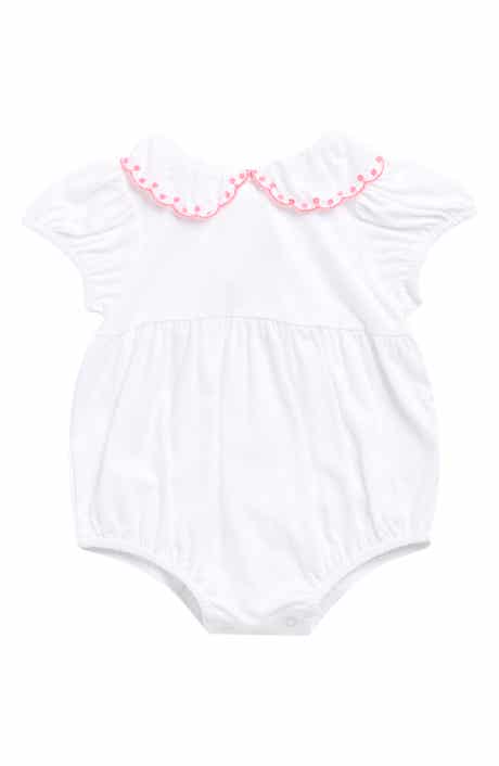 Little Me Peter Pan Collar Bubble Romper & Headband Set
