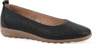 CLIFFS BY WHITE MOUNTAIN Cortney Perforated Ballet Flat