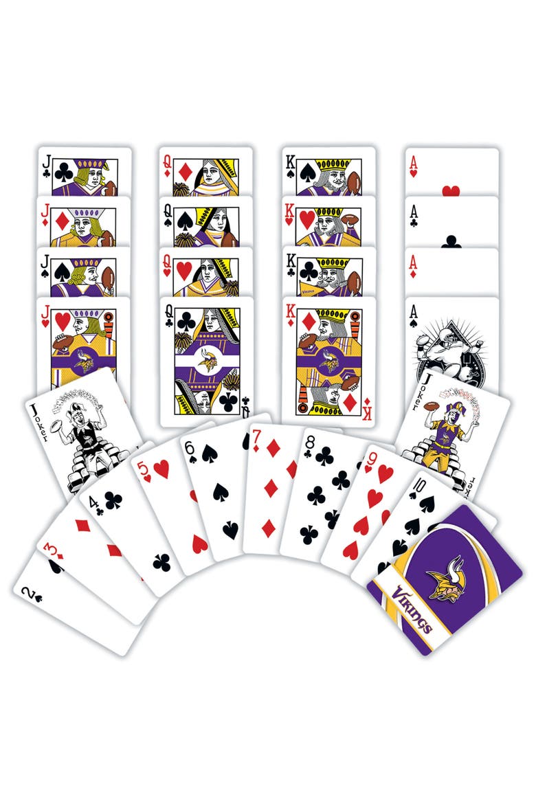 Minnesota Vikings Playing Cards, Alternate, color, Multicolor