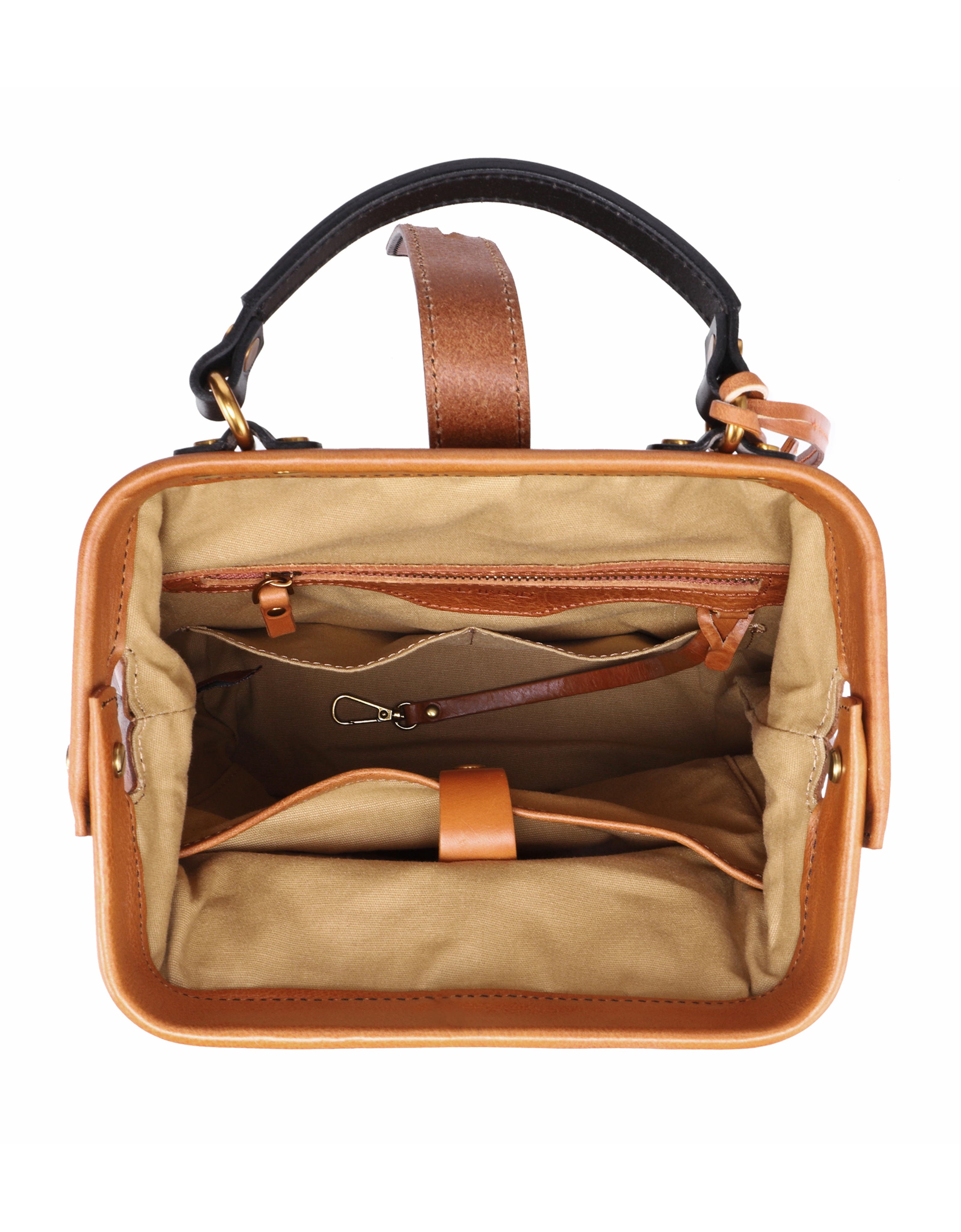 Pamela Genuine Leather Organized Travel Backpack, Alternate, color, Chestnut