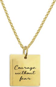 STEELTIME Script Pendant Necklace