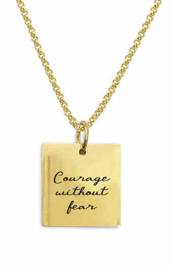 Script Pendant Necklace