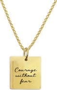 STEELTIME Script Pendant Necklace