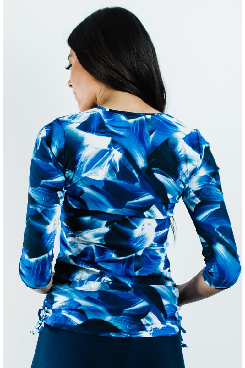 Margaux Swim Top, Alternate, color, Navy Wave