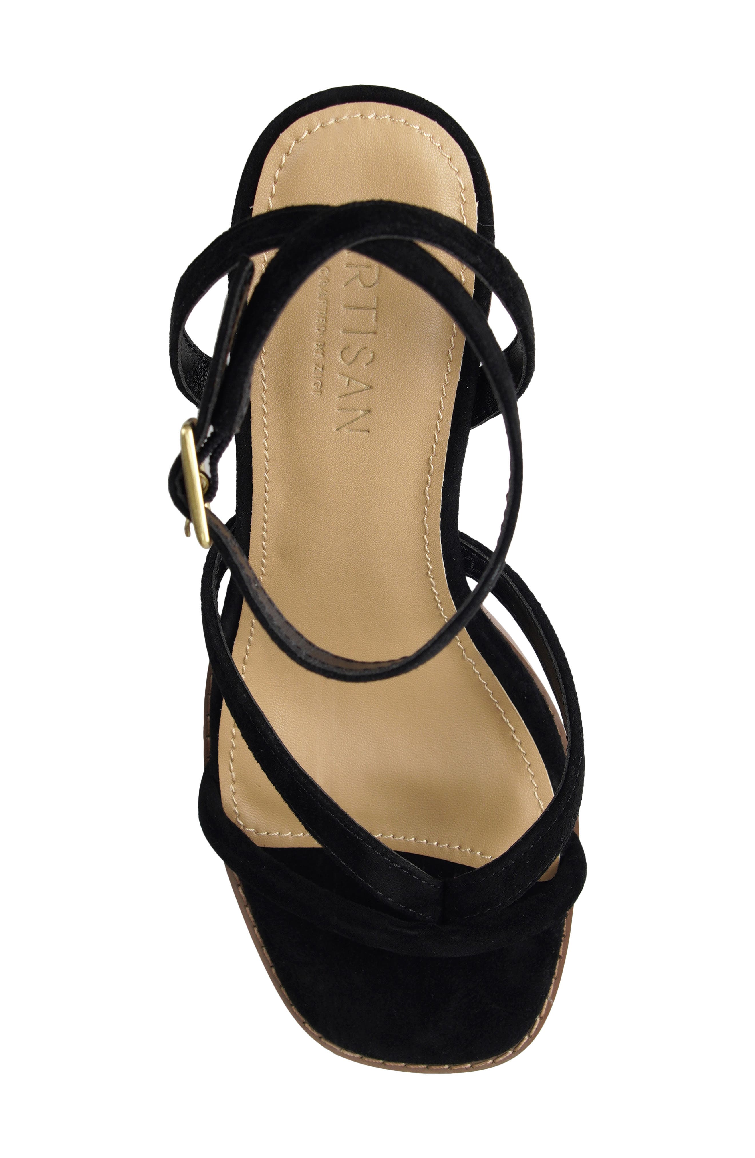 Dippy Block Heel Sandal, Alternate, color, BLACK SUEDE