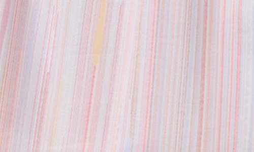 Travismathew Shifting Sands Stripe Drawstring Shorts In Foxglove Multi
