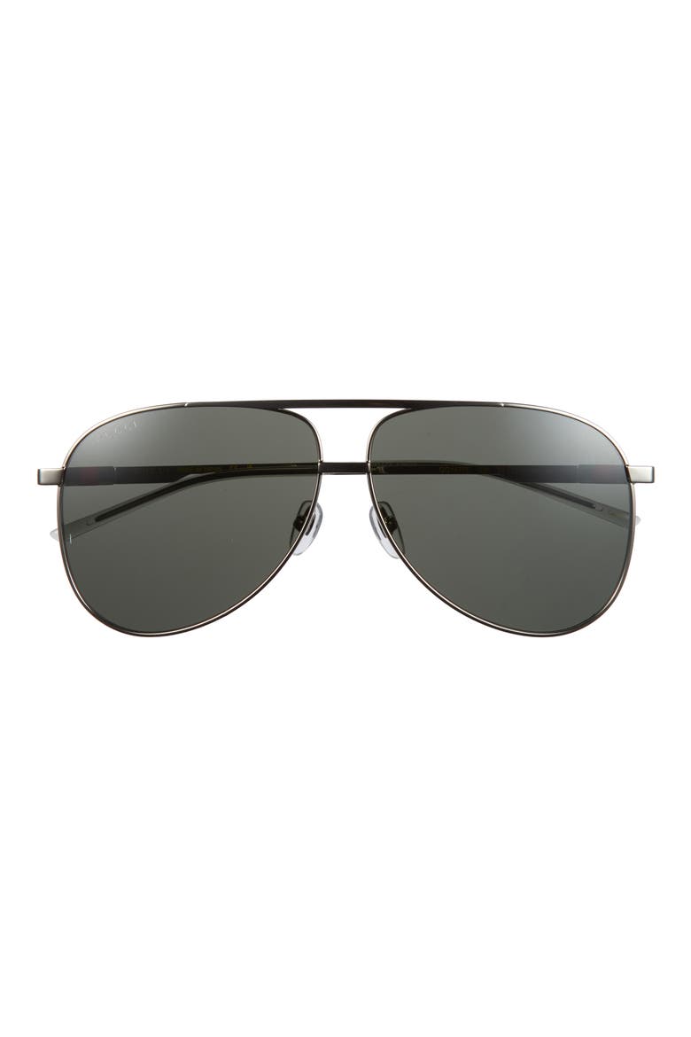 54mm Pilot Sunglasses, Main, color, SILVER SILVER GREY