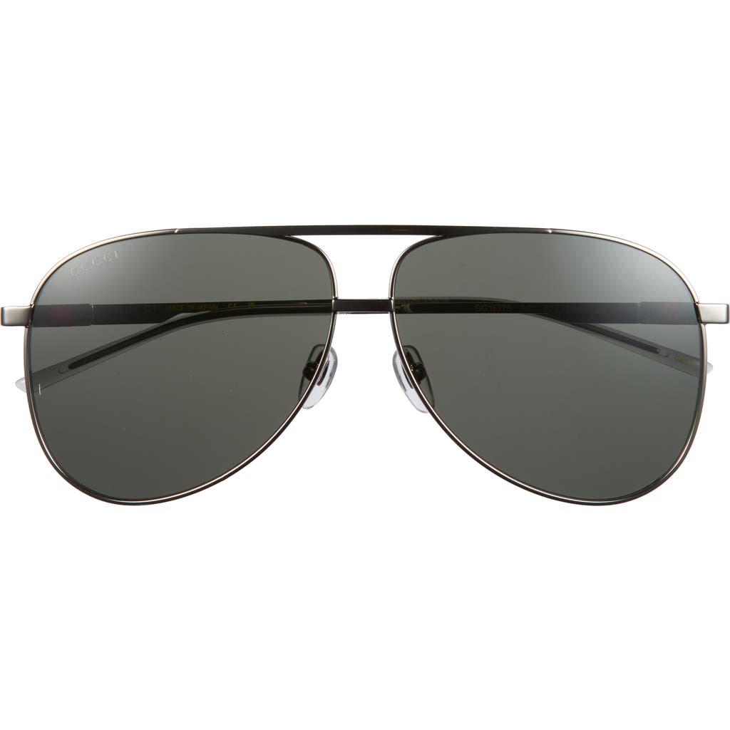 Gucci 54mm Pilot Sunglasses in Silver Silver Grey at Nordstrom Rack