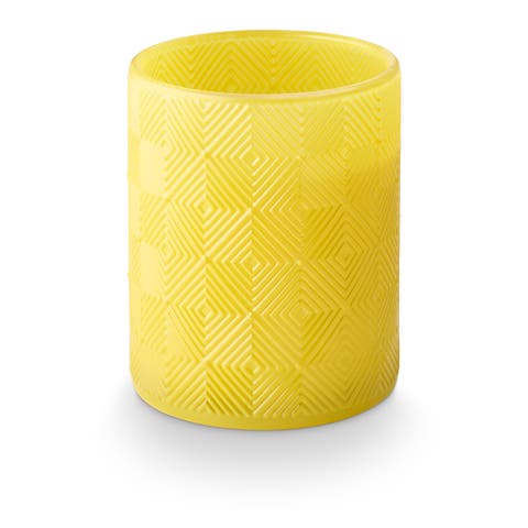 Sun Terrace Lemongrass & Lime Textured Glass Candle, 469g