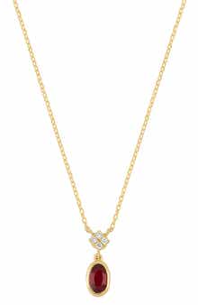 Bony Levy El Mar 18K Yellow Gold Ruby & Diamond Pendant Necklace