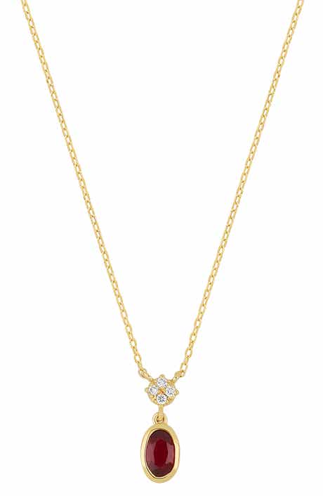Bony Levy El Mar 18K Yellow Gold Ruby & Diamond Pendant Necklace