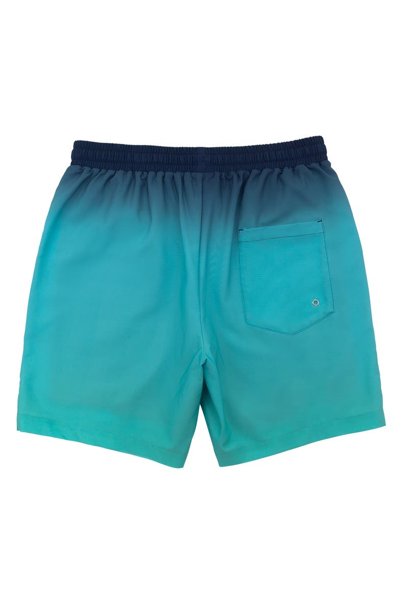 Compression Liner Stretch Swim Trunks UPF 50+, Alternate, color, Sea blue gradient