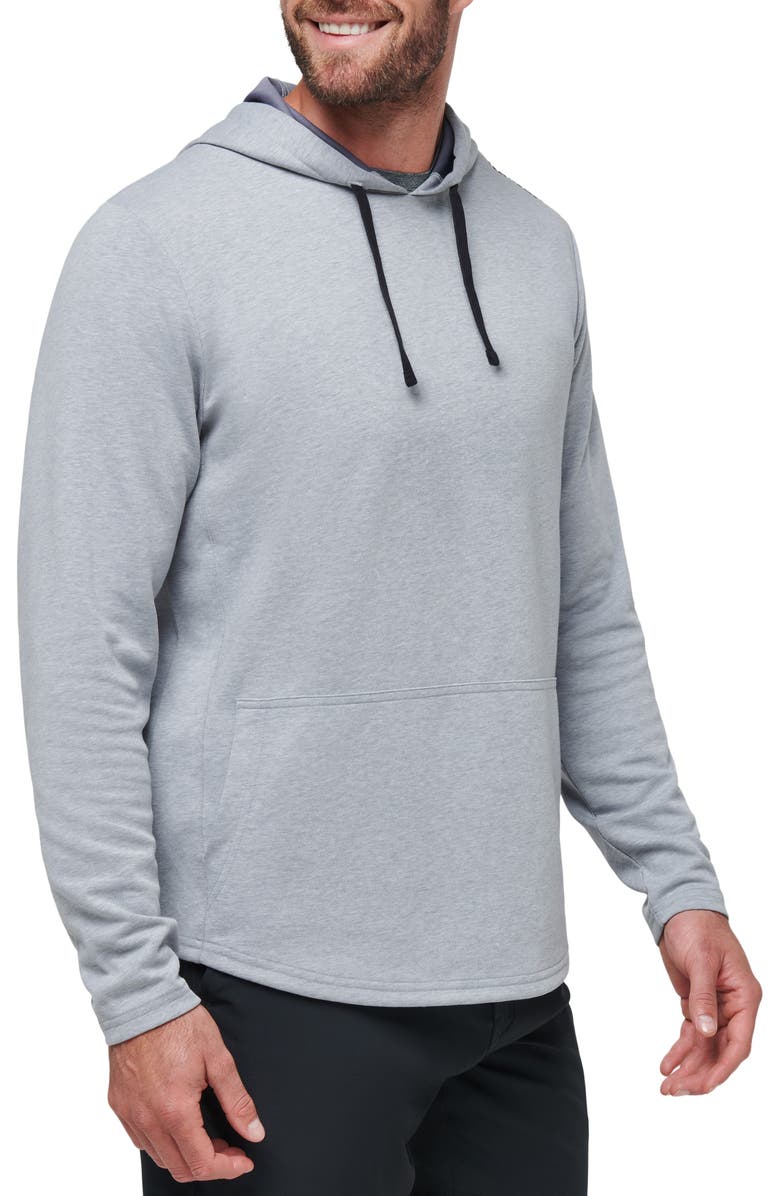 TravisMathew Upgraded Tech Hoodie, Alternate, color, Heather Grey
