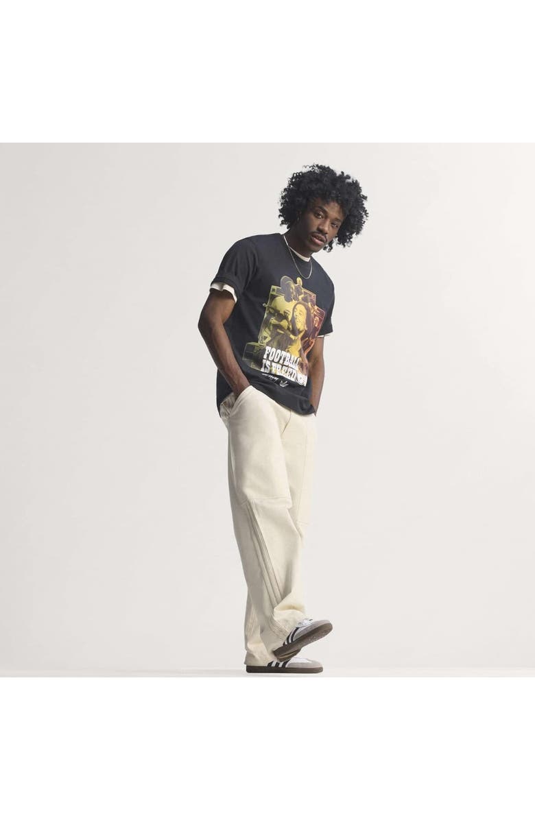 adidas Men's adidas x Bob Marley Black Jamaica National Team Originals T-Shirt, Alternate, color, Black