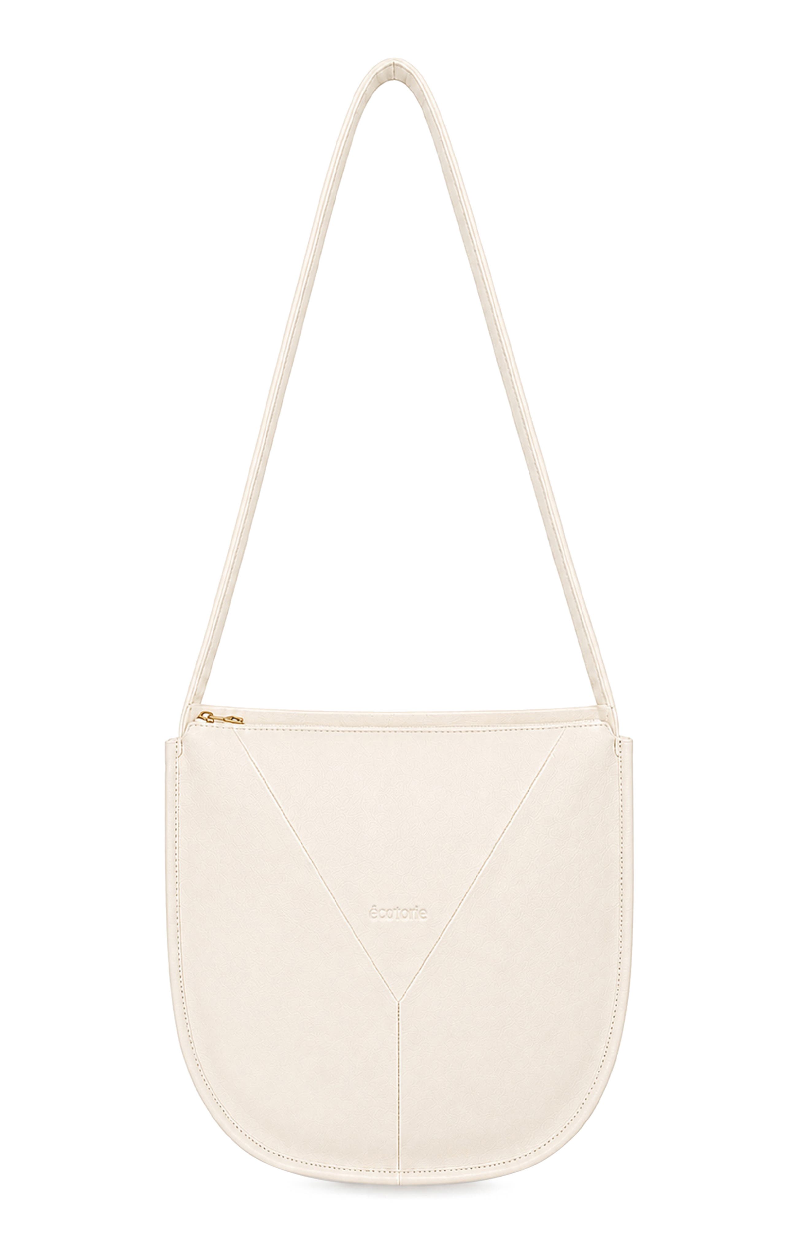 Sissy Leather Crossbody Bag, Main, color, WARM WHITE