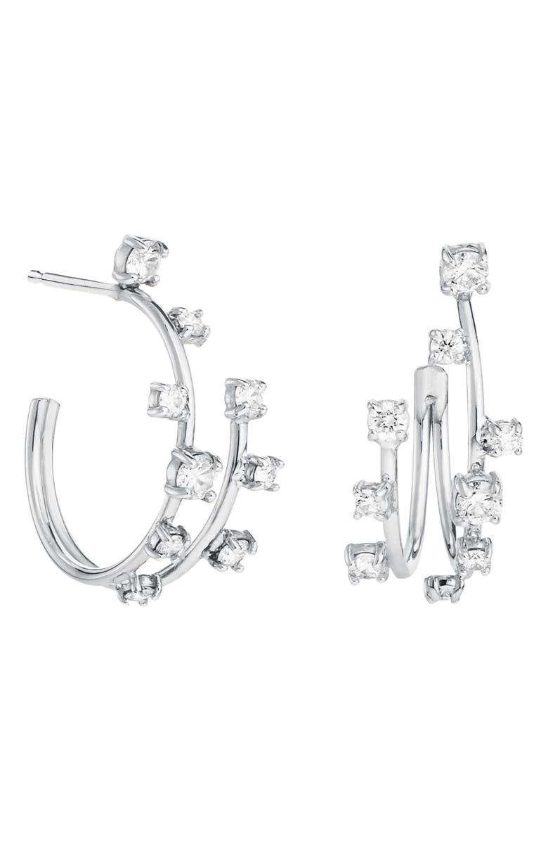 LANA Solo Double Illusion Diamond Hoop Earrings, Main, color,
