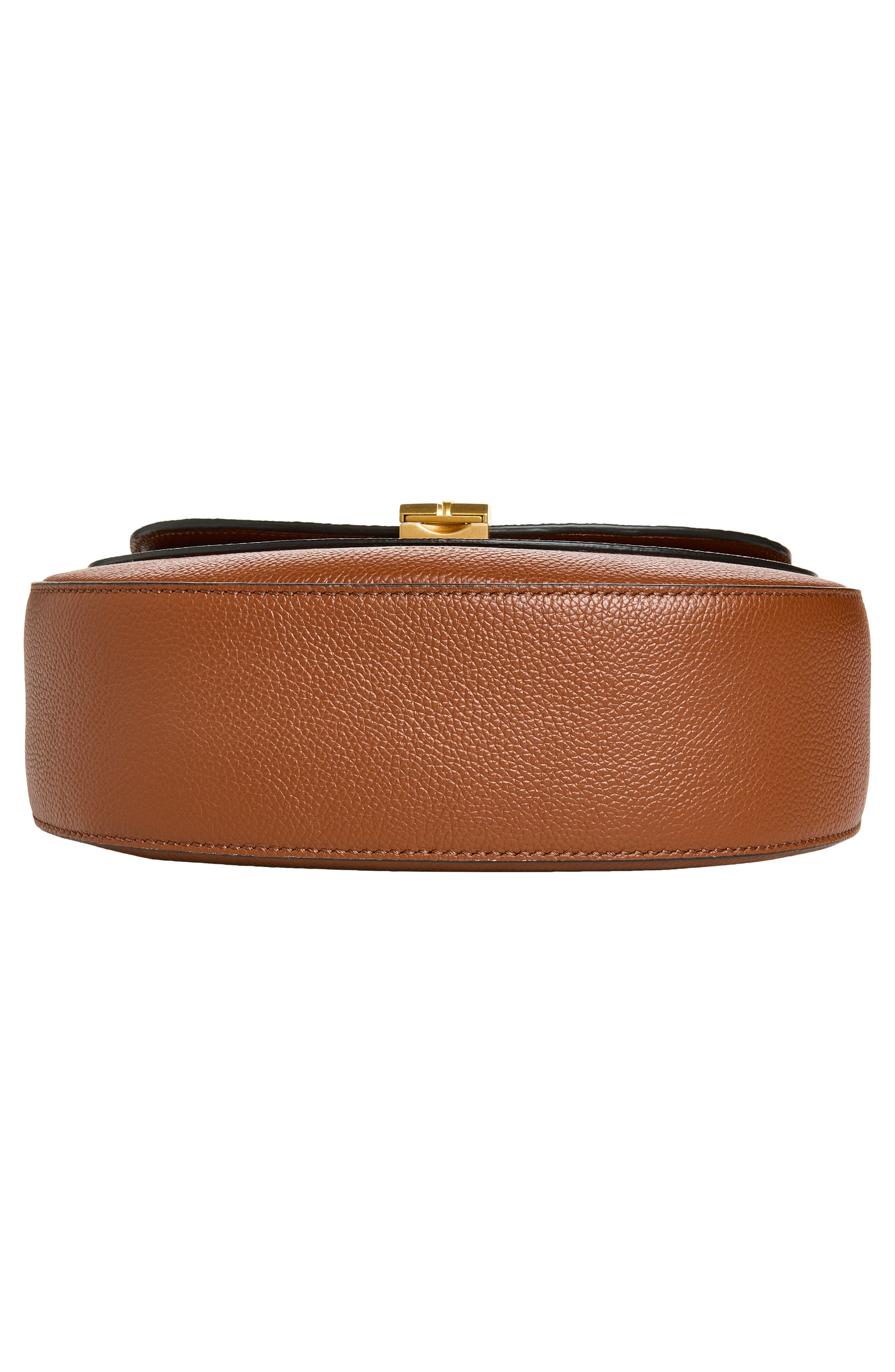 Siena Leather Saddle Bag, Alternate, color, TAN