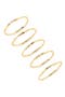Set of 5 Demi Fine Stacking Rings