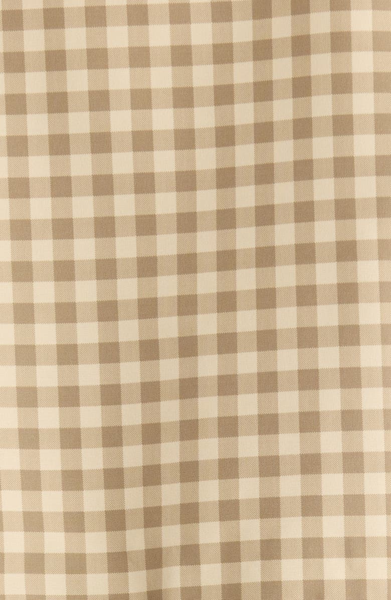 Damson Madder Matilda Gingham Hooded Raincoat, Alternate, color, Brown