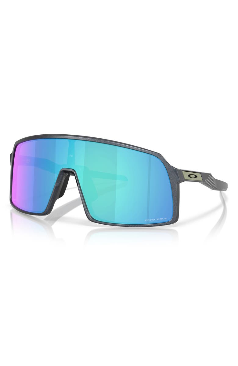 Oakley Sutro 137mm Shield Sunglasses, Alternate, color, Sapphire