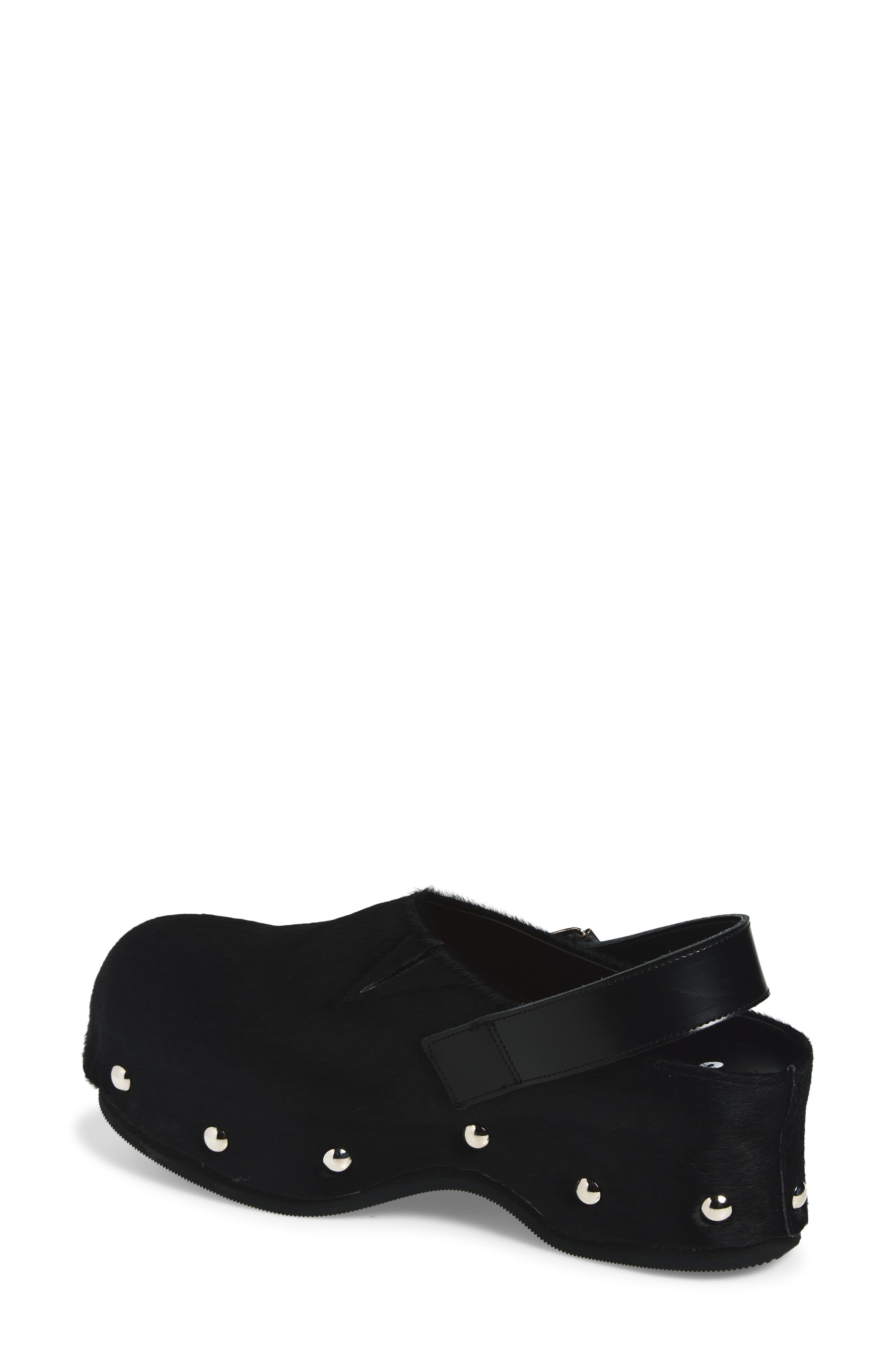 Studded Slingback Clog, Alternate, color, BLACK