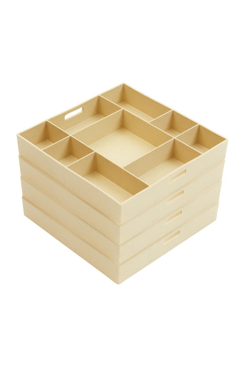 Loose Parts Stackable Tray - Poly+, Alternate, color, Natural