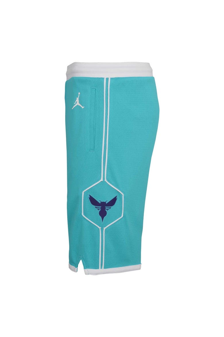 Youth Jordan Brand Teal Charlotte Hornets 2020/21 Icon Edition Swingman Shorts, Alternate, color, Teal