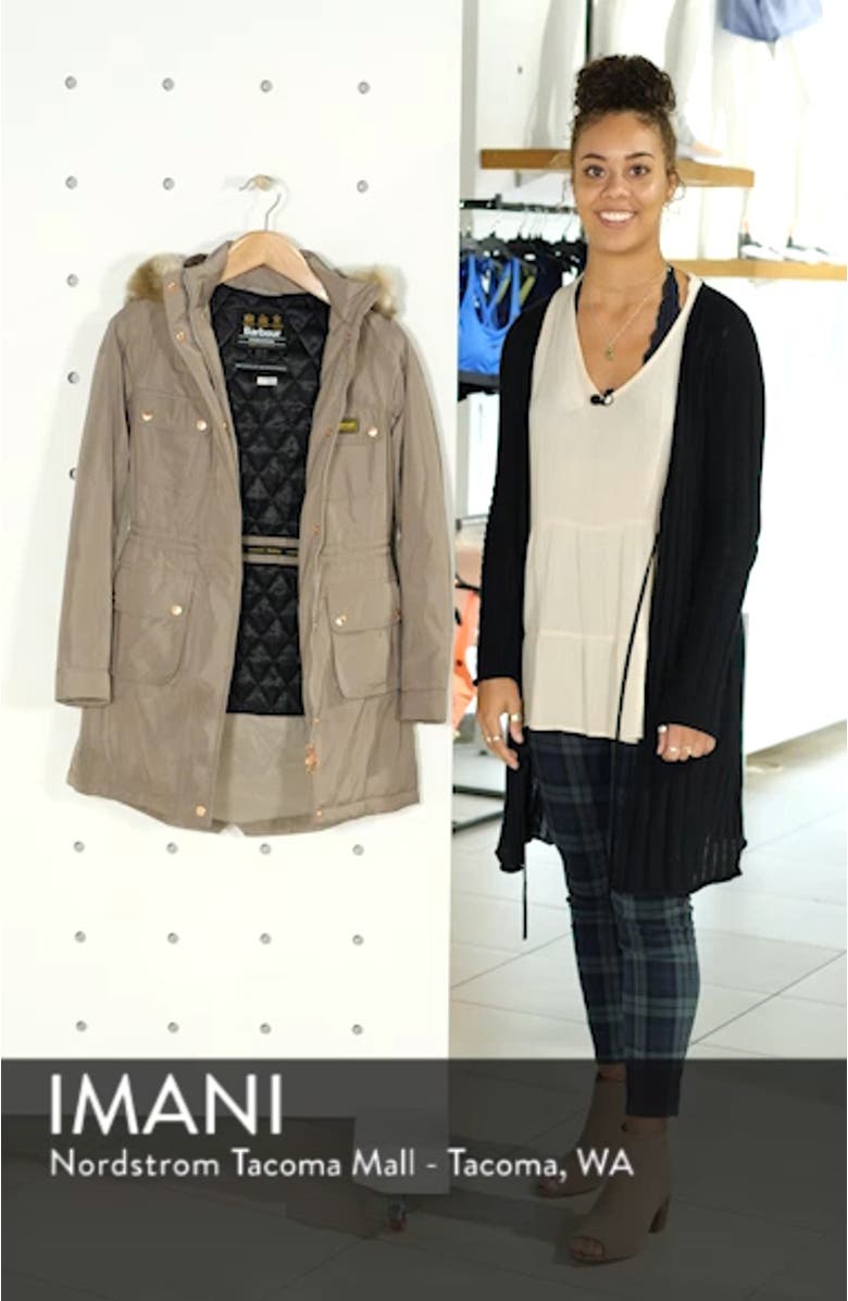 Imatra Waterproof Jacket with Faux Fur Trim, sales video thumbnail