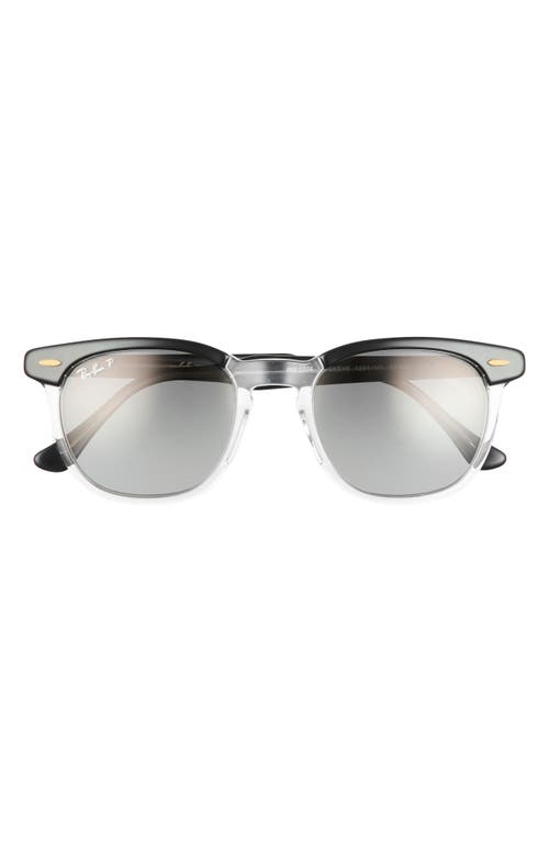Ray Ban Ray-ban 52mm Square Polarized Sunglasses In Neutral