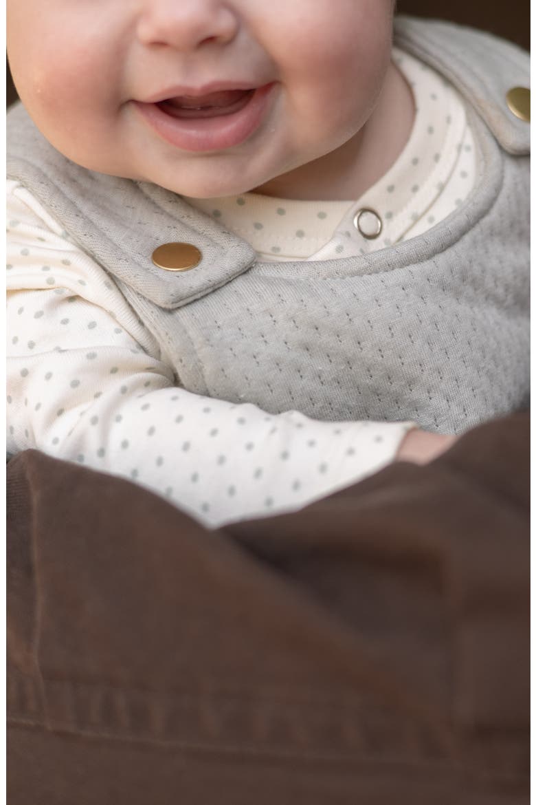 Cloud Organic Cotton Overalls, Alternate, color, SOFT SEA