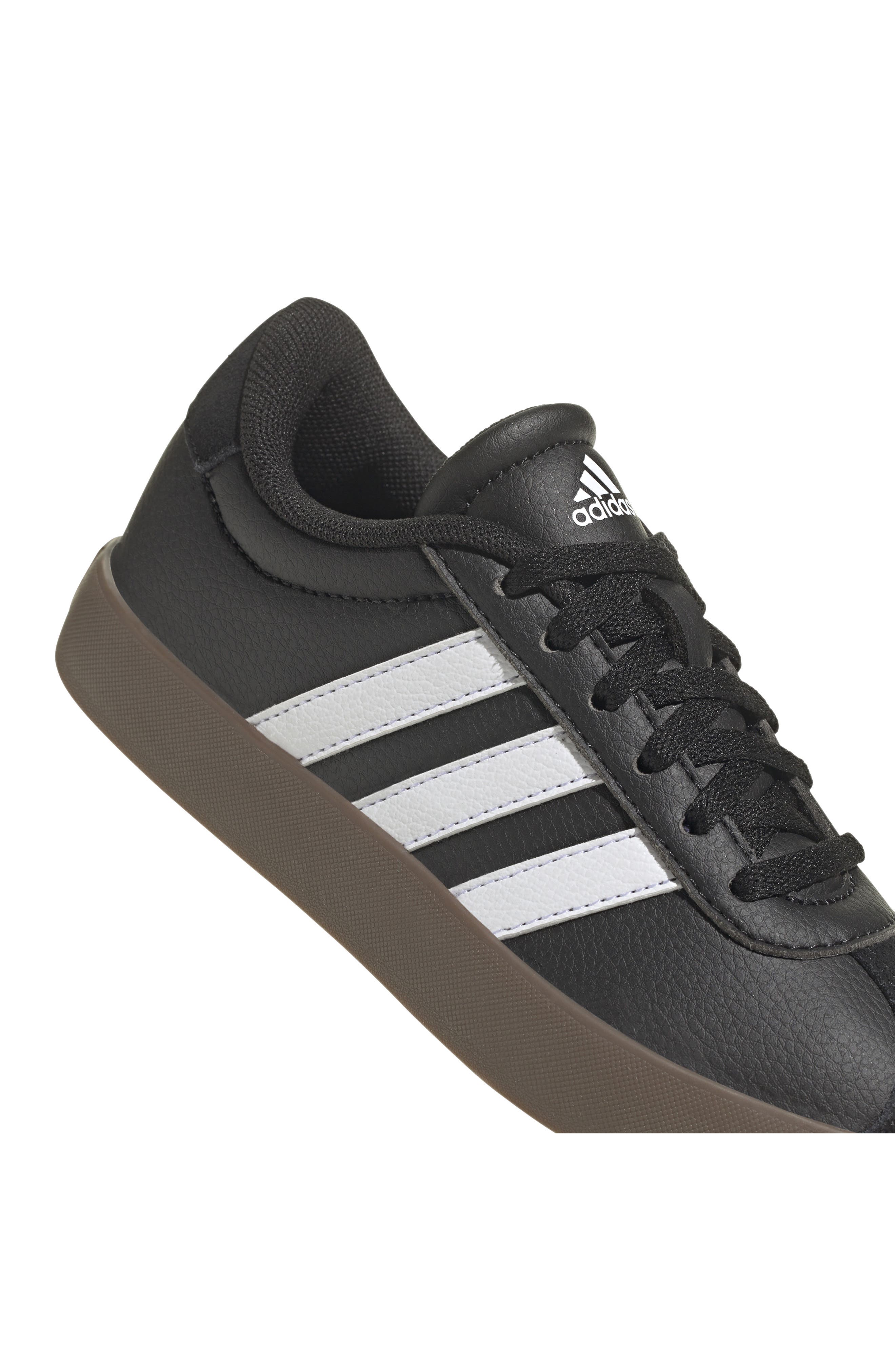 adidas Kids' VL Court 3.0 Sneaker, Alternate, color, Black/ White/ Gum