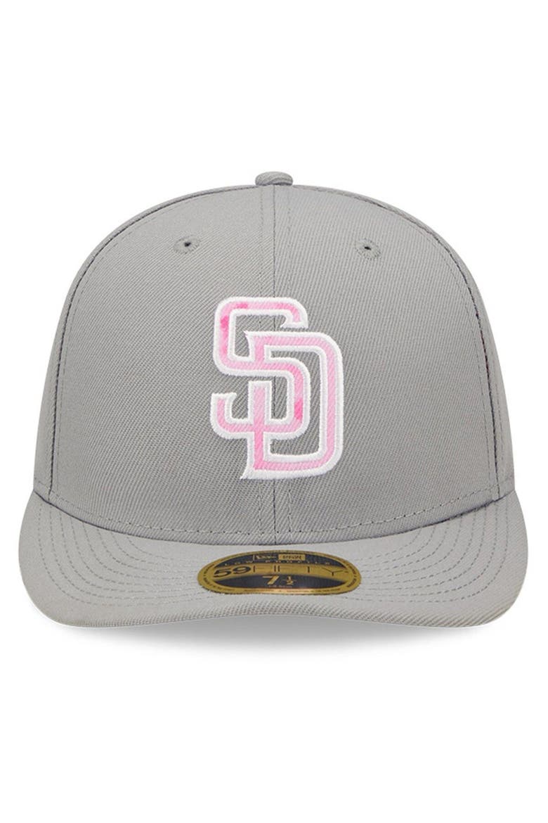 Men's New Era Gray San Diego Padres 2022 Mother's Day On-Field Low Profile 59FIFTY Fitted Hat, Alternate, color, Gray