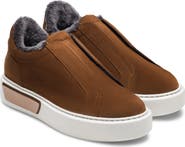 Magnanni Genuine Shearling Lined Slip-On Platform Sneaker