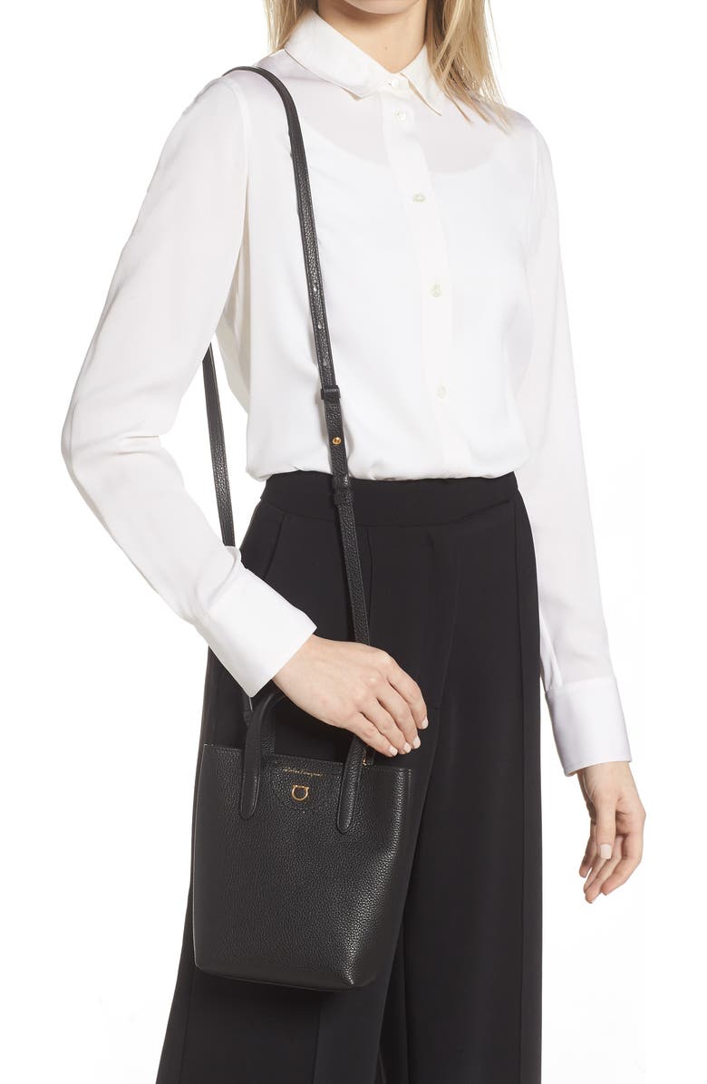 FERRAGAMO Travel Leather Tote, Alternate, color,