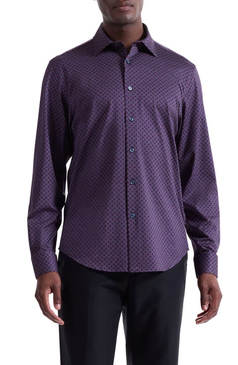 Jimmy OoohCotton® Geo Print Button-Up Shirt
