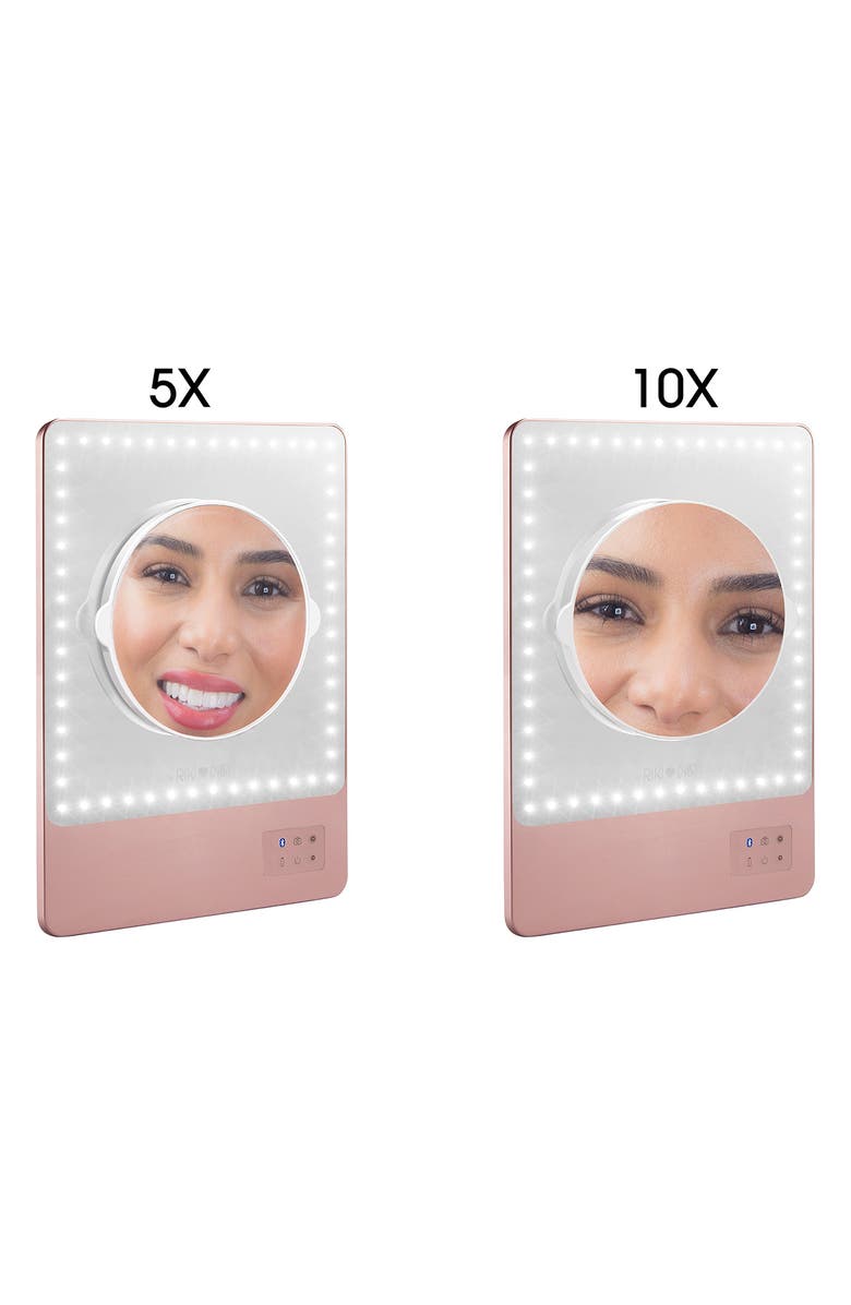 Riki Loves Riki Limited Edition Skinny Rose Gold Lighted Mirror, Alternate, color, Rose Gold