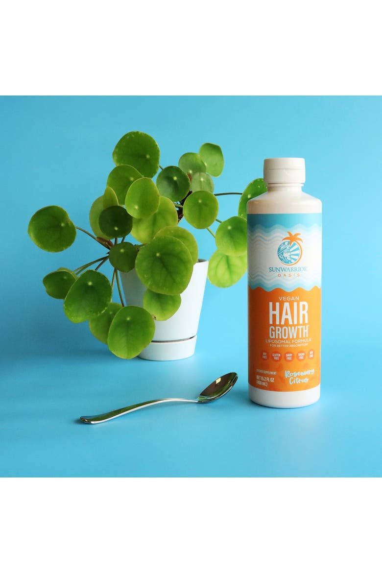 Vegan Hair Growth Liquid, Rosemary Citrus, 450ml Bottle, Alternate, color, No Color