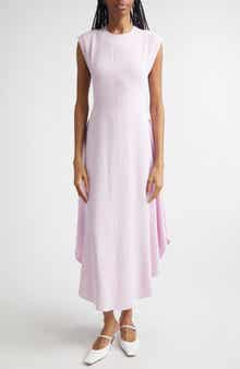 Crepe Satin Shift Dress