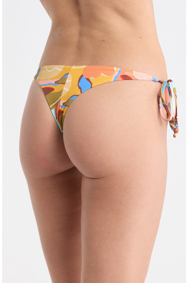 Lei Daze Maya Side Tie Bikini Bottoms, Alternate, color, MULCH