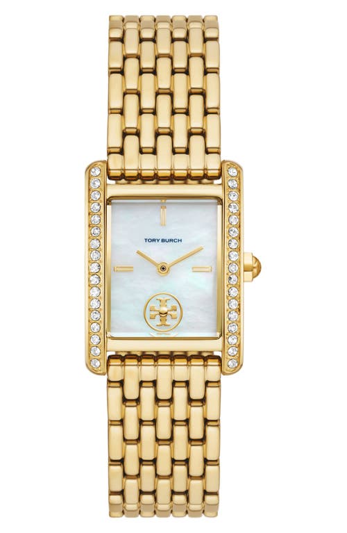Tory Burch The Eleanor Gold Ss 25x34mm In Gold