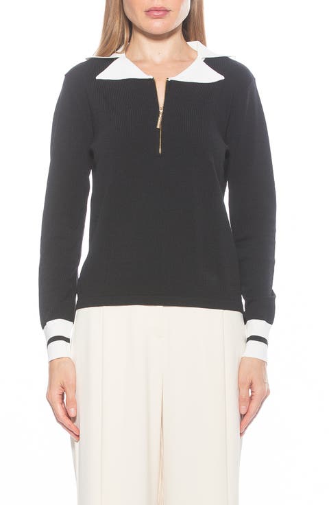 Wyatt Long Sleeve Knit Sweater Top